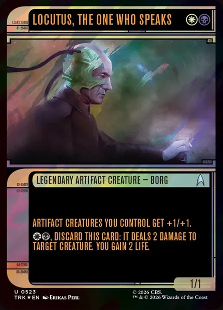 Locutus, the One Who Speaks, Magic card TRK 523 — Star Trek set