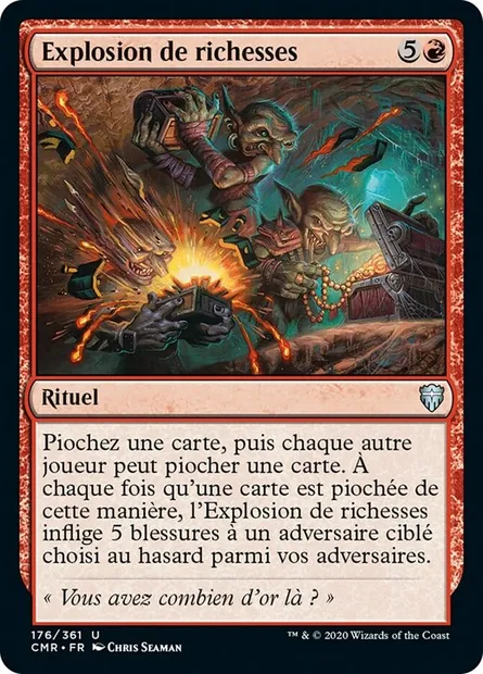 Explosion de richesses, carte Magic CMR 176 — extension Commander Legends