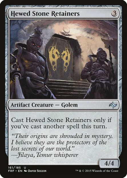 Hewed Stone Retainers, Magic card FRF 161 — Fate Reforged set
