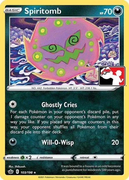 Spiritomb, Pokémon card PPS 103 — Play! Pokémon Prize Pack Series set