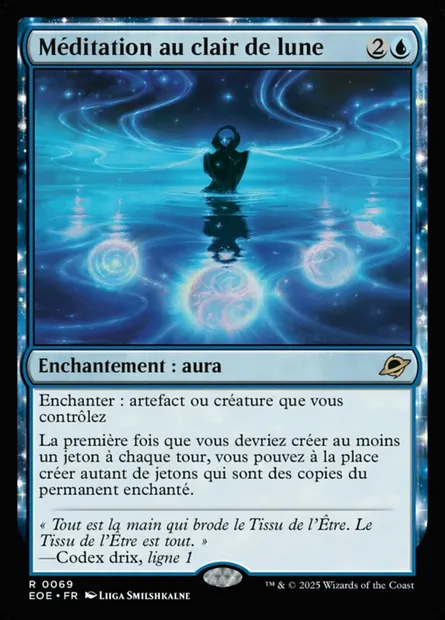 Méditation au clair de lune, carte Magic EOE 69 — extension Edge of Eternities