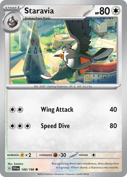 Staravia, Pokémon card SVI 149 — Scarlet & Violet set