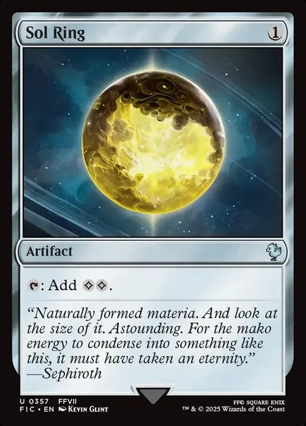 Sol Ring, Magic card FIC 357 — Final Fantasy Commander set
