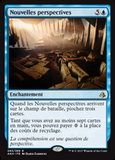 Nouvelles perspectives, carte Magic AKH 63 — extension Amonkhet