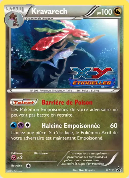 Kravarech, carte Pokémon XY 10 — extension Promo XY