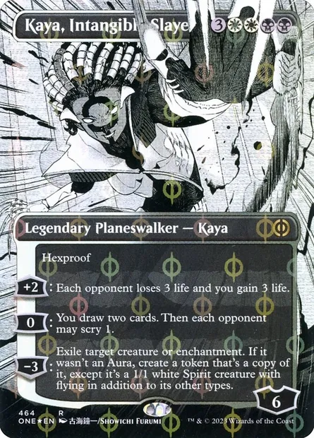 Kaya, Intangible Slayer, Magic card ONE 464 — Phyrexia: All Will Be One set