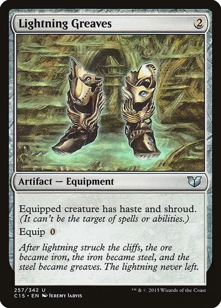 Lightning Greaves, Magic card C15 257 — Commander 2015 set