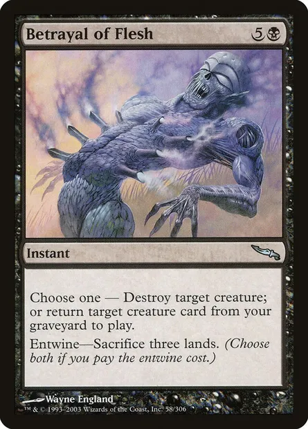 Trahison de la chair, carte Magic MRD 58 — extension Mirrodin