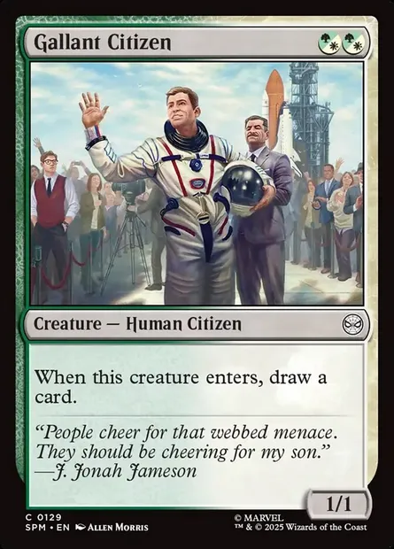 Gallant Citizen, Magic card SPM 129 — Marvel's Spider-Man set