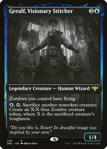 Geralf, Visionary Stitcher, Magic card DBL 328 — Innistrad: Double Feature set