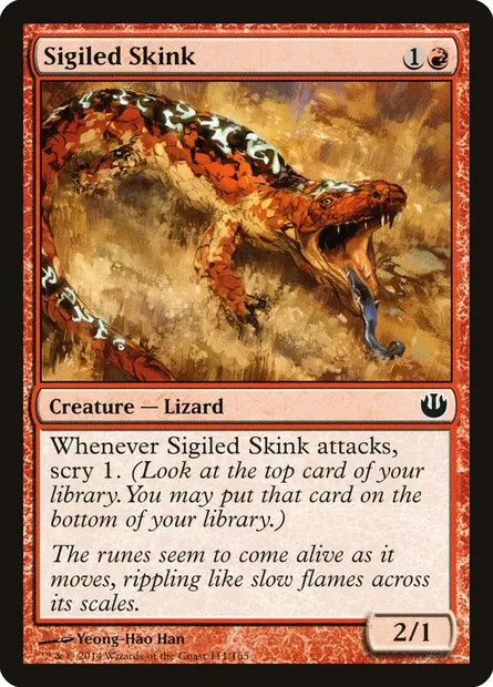 Sigiled Skink, Magic card JOU 111 — Journey into Nyx set