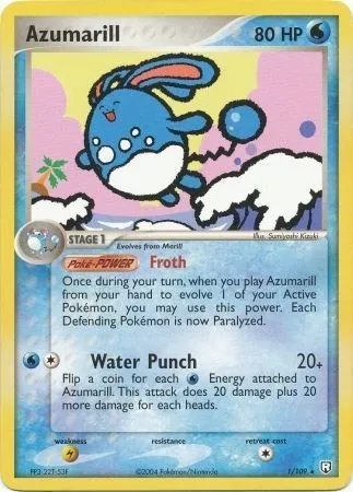 Azumarill, Pokémon card TDX 001-3 — Theme Deck & Blisters Exclusives set