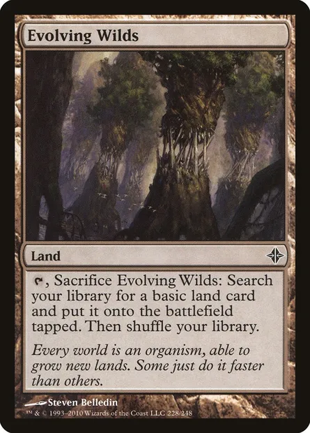 Evolving Wilds, Magic card ROE 228 — Rise of the Eldrazi set