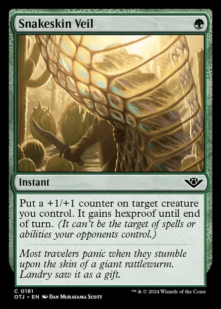 Snakeskin Veil, Magic card OTJ 181 — Outlaws of Thunder Junction set