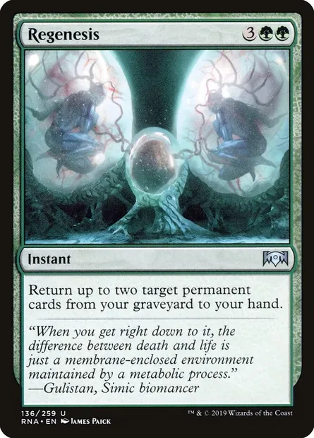 Regenesis, Magic card RNA 136 — Ravnica Allegiance set