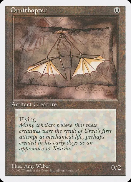 Ornithoptère, carte Magic 4ED 341 — extension Quatrième Edition