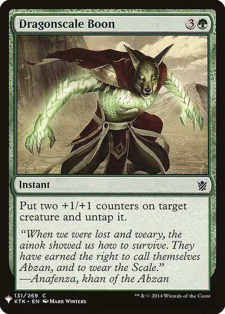 Dragonscale Boon, Magic card PLST KTK-131 — The List set