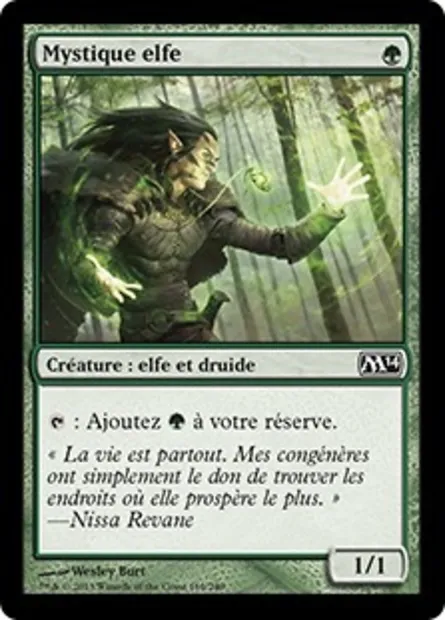 Mystique elfe, carte Magic M14 169 — extension Magic 2014