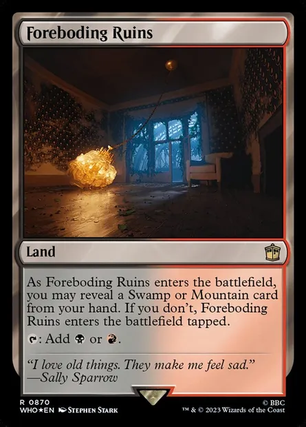 Foreboding Ruins, Magic card WHO 870 — Doctor Who set