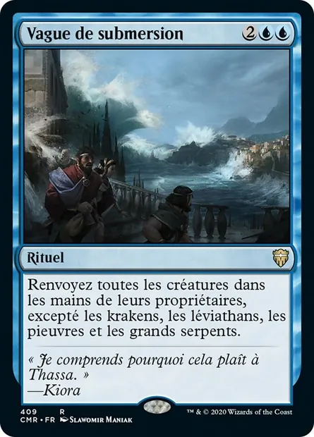 Vague de submersion, carte Magic CMR 409 — extension Commander Legends