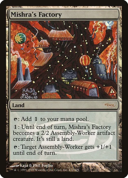 Usine de Mishra, carte Magic G05 4 — extension Judge Gift Cards 2005