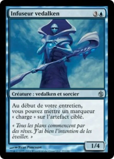 Infuseur vedalken, carte Magic MBS 37 — extension Mirrodin assiégé