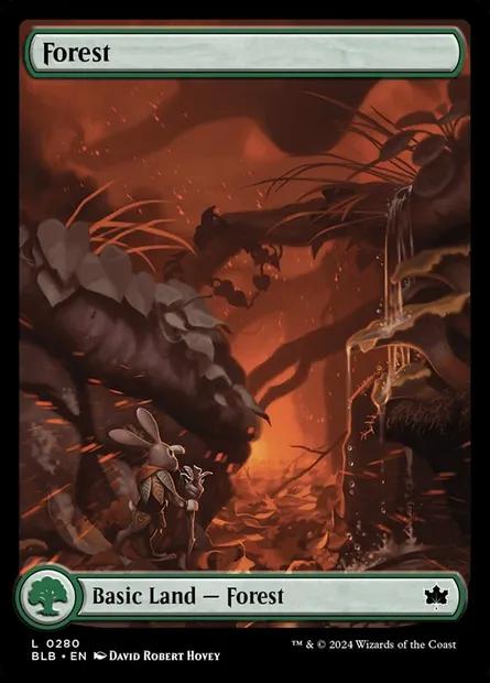Forêt, carte Magic BLB 280 — extension Bloomburrow