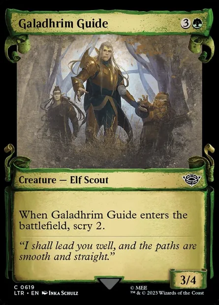 Guide galadhrim, carte Magic LTR 619 — extension Le Seigneur des Anneaux : chroniques de la Terre du Milieu