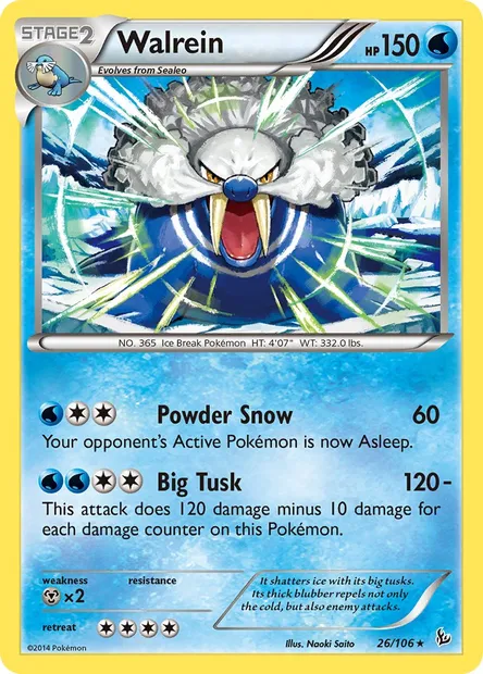 Walrein, Pokémon card FLF 26 — Flashfire set
