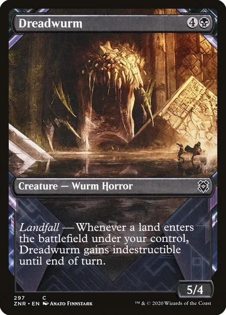 Dreadwurm, Magic card ZNR 297 — Zendikar Rising set