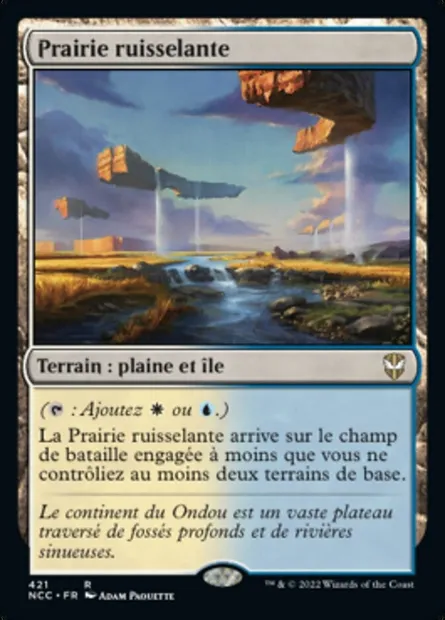 Prairie ruisselante, carte Magic NCC 421 — extension New Capenna Commander