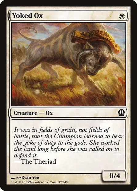 Yoked Ox, Magic card THS 37 — Theros set