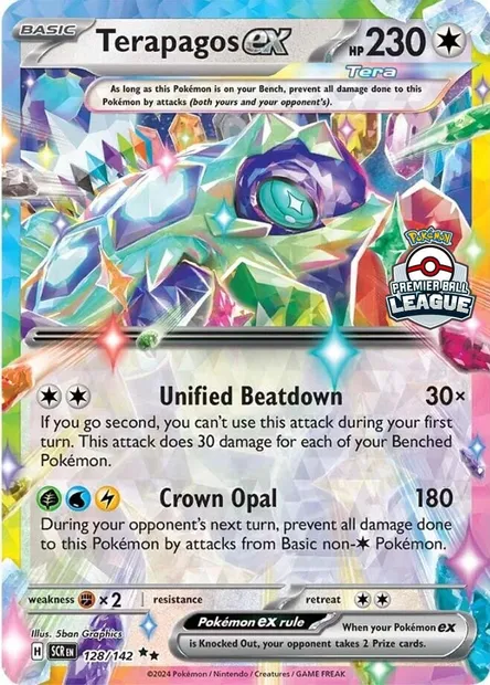 Terapagos-ex, carte Pokémon LGP 128 — extension League Promos