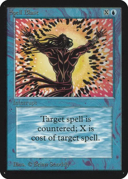 Spell Blast, Magic card LEA 79 — Limited Edition Alpha set