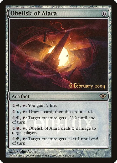 Obélisque d'Alara, carte Magic PCON 140★ — extension Conflux Promos