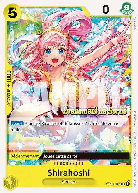 Shirahoshi, carte One Piece OP03-116 — extension PILLARS OF STRENGTH