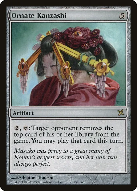 Kanzashi orné, carte Magic BOK 157 — extension Traîtres de Kamigawa