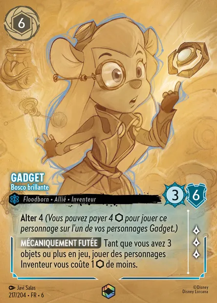 Gadget - Bosco brillante, carte Disney Lorcana CH6-217 — extension La Mer Azurite
