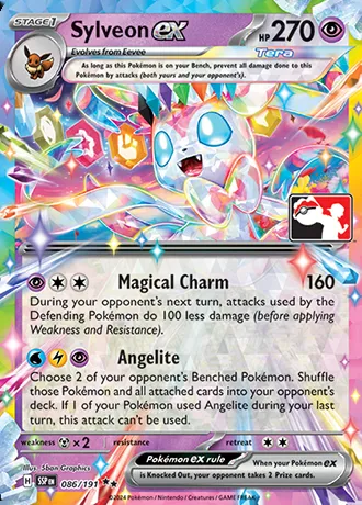 Sylveon ex, Pokémon card PPS 086-4 — Play! Pokémon Prize Pack Series set