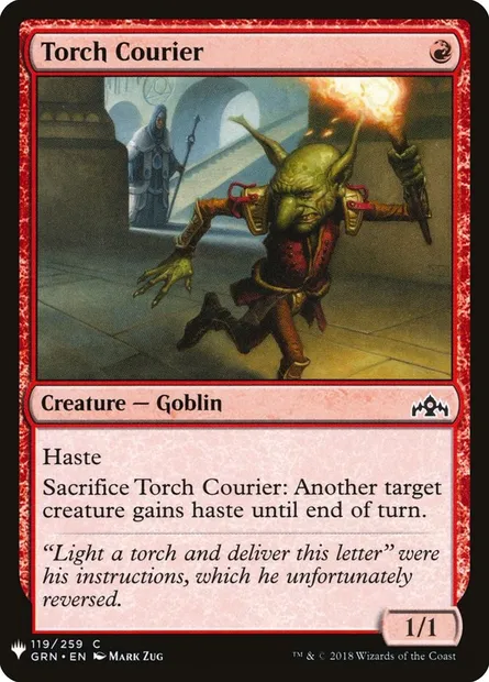 Messager porte-torche, carte Magic PLST GRN-119 — extension The List