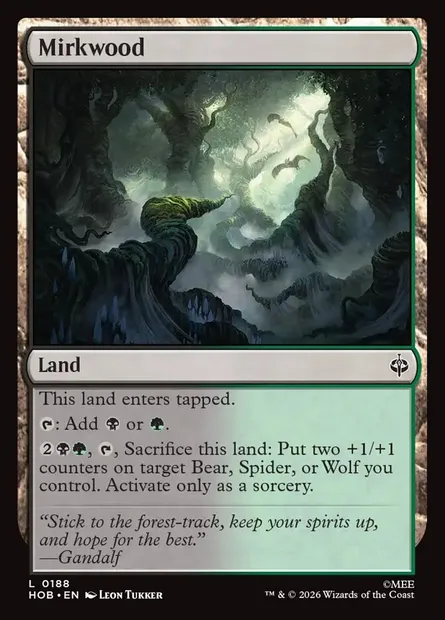 Mirkwood, Magic card HOB 188 — The Hobbit set