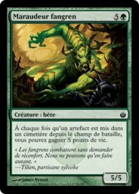 Maraudeur fangren, carte Magic MBS 79 — extension Mirrodin assiégé