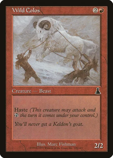 Wild Colos, Magic card UDS 100 — Urza's Destiny set