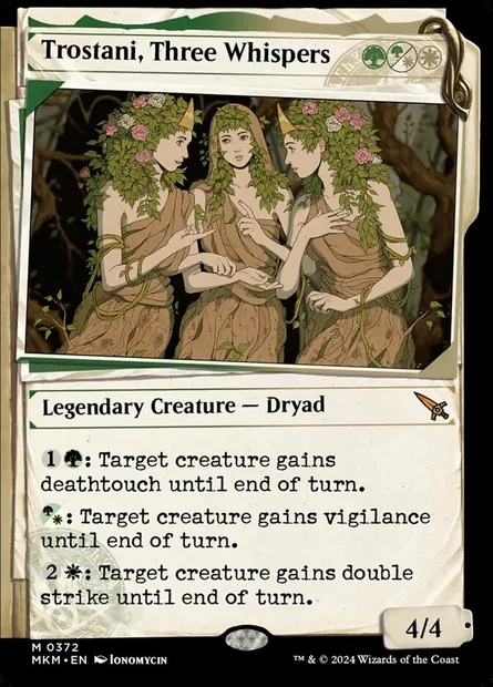 Trostani, Three Whispers, Magic card MKM 372 — Murders at Karlov Manor set