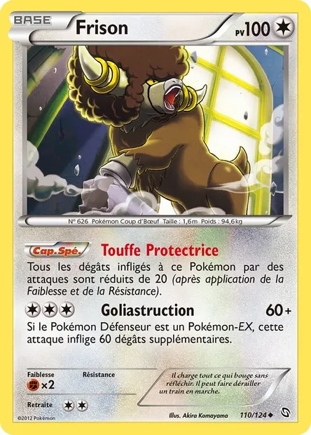 Frison, carte Pokémon DRX 110 — extension Dragons Éxaltés