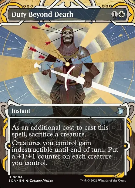 Duty Beyond Death, Magic card SOA 4 — Secrets of Strixhaven Mystical Archive set