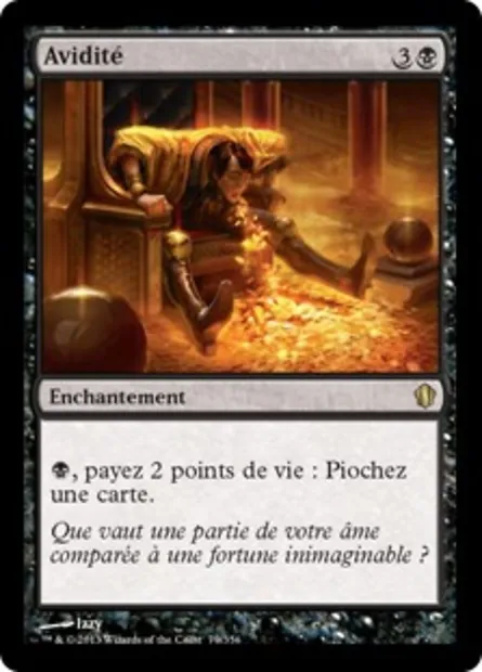 Avidité, carte Magic C13 79 — extension Commander 2013