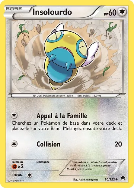 Insolourdo, carte Pokémon BKP 90 — extension Rupture Turbo