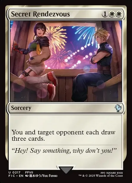 Secret Rendezvous, Magic card FIC 217 — Final Fantasy Commander set
