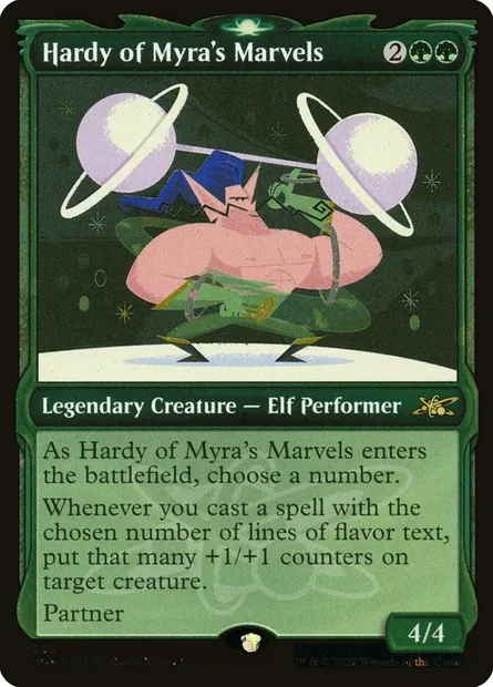 Hardy of Myra's Marvels, Magic card UNF 503 — Unfinity set